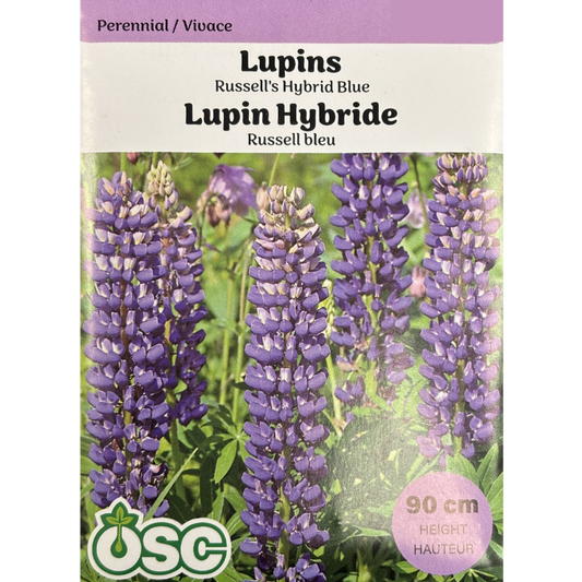 OSC Seeds Lupins Russell's Hybrid Blue Pkg.