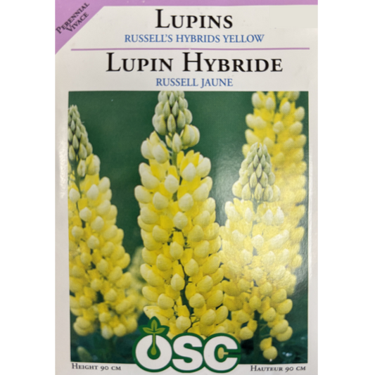 OSC Seeds Lupins Russell's Hybrid Yellow Pkg.