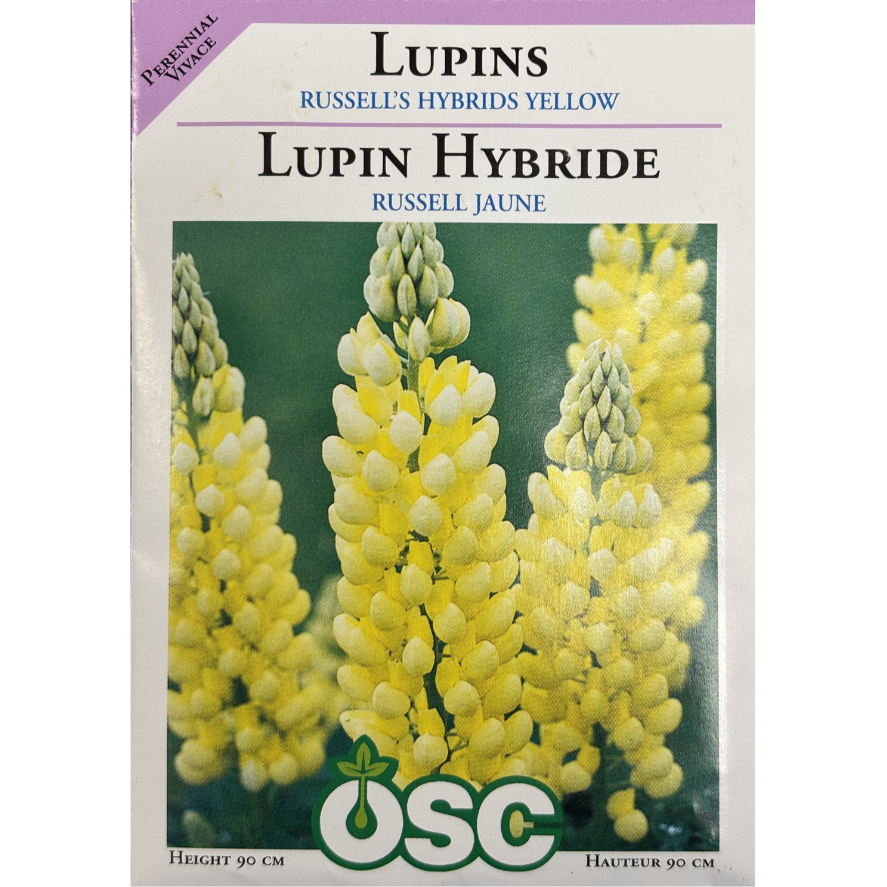 OSC Seeds Lupins Russell's Hybrid Yellow Pkg.