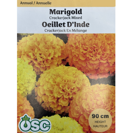 OSC Seeds Marigold Crackerjack Mixed Pkg.