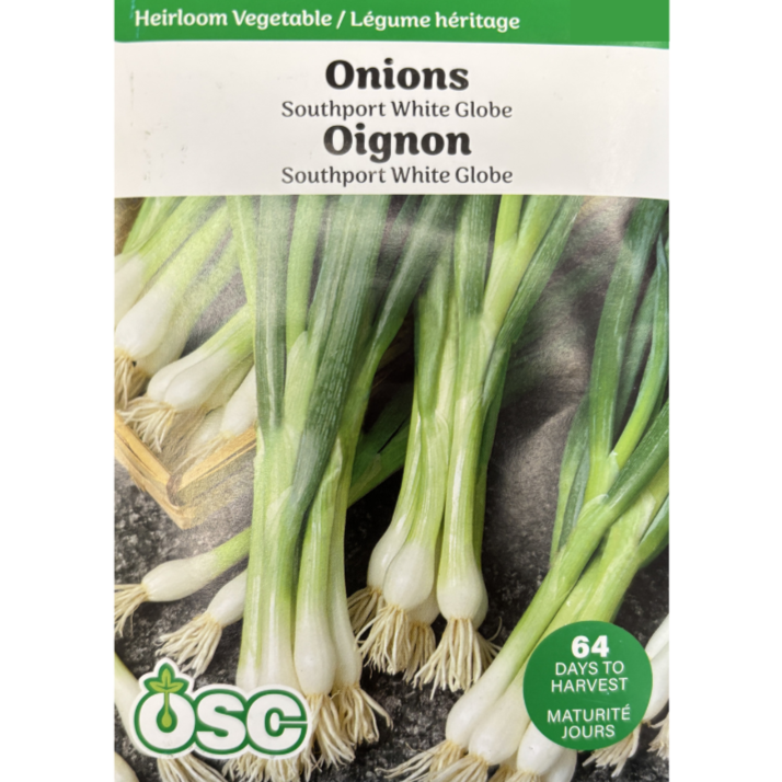 OSC Seeds Onion Southport White Globe Pkg.