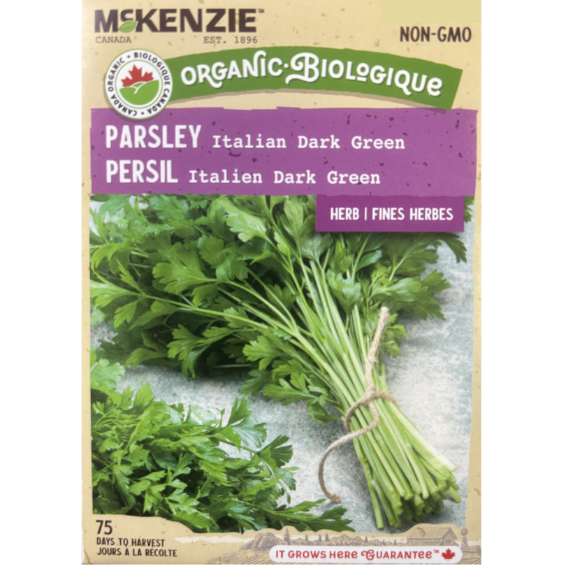 McKenzie Organic Herb Seed Parsley Italian Dark Green Pkg.
