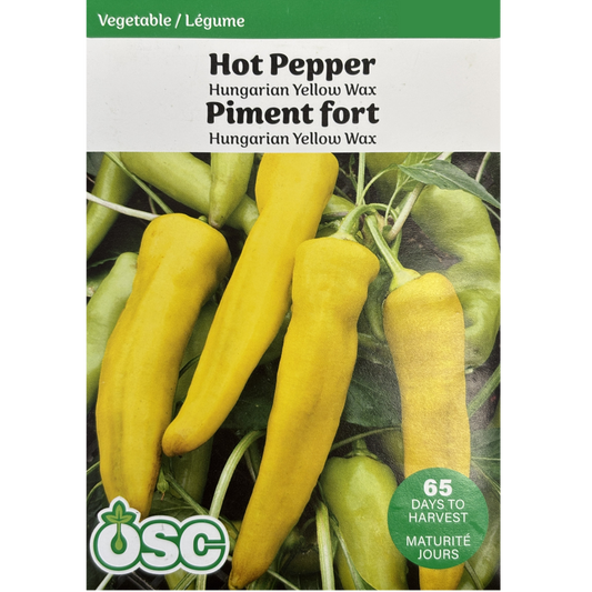 OSC Seeds Pepper Hungarian Yellow Wax Hot Pkg.