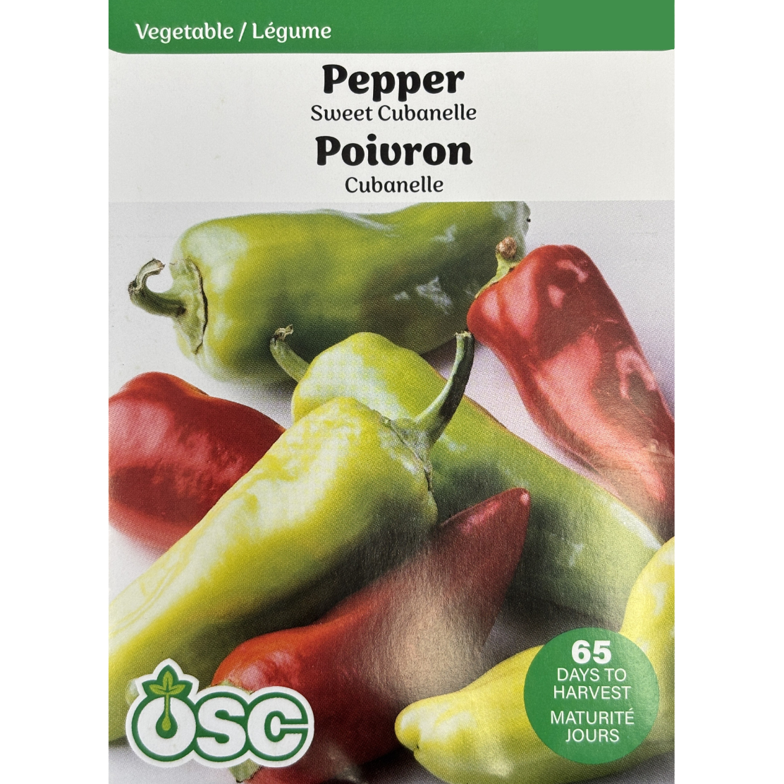 OSC Seeds Pepper Cubanelle Sweet Pkg.