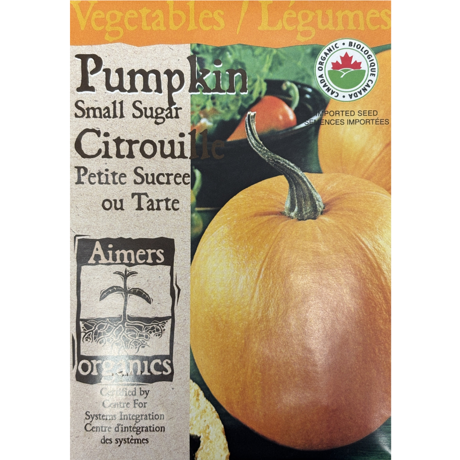 Aimers Organics Pumpkin Small Sugar Pkg.