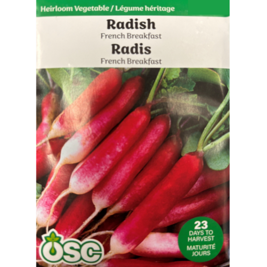 OSC Seeds Radish French Breakfast Pkg.