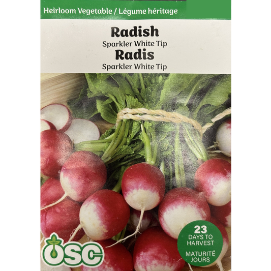 OSC Seeds Radish Sparkler White Tip Pkg.