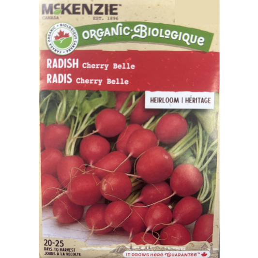 McKenzie Organic Seed Radish Cherry Belle Pkg.