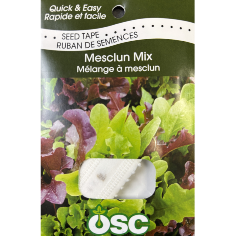 OSC Seed Tape Mesclun Mix Pkg.