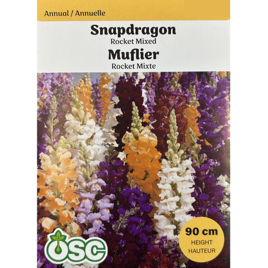 OSC Seeds Snapdragon Rocket Mixed Pkg.