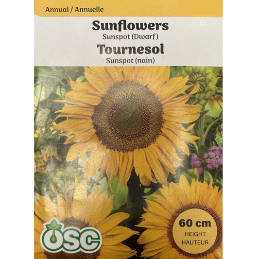 OSC Seeds Sunflower Sunspot Dwarf Pkg.