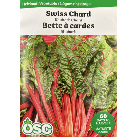 OSC Seeds Swiss Chard Rhubarb Pkg.