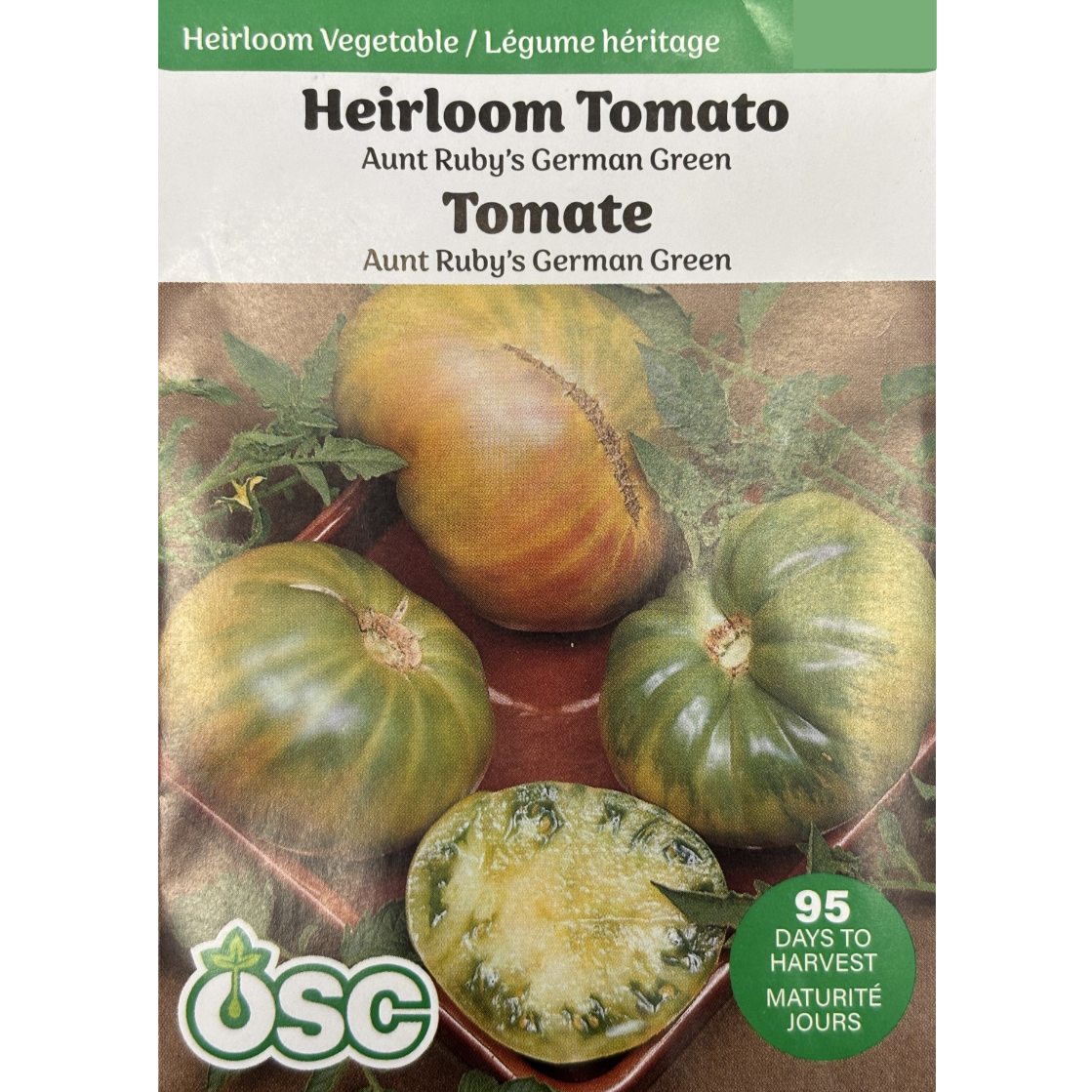 OSC Seeds Tomato Aunt Ruby's German Green Pkg.