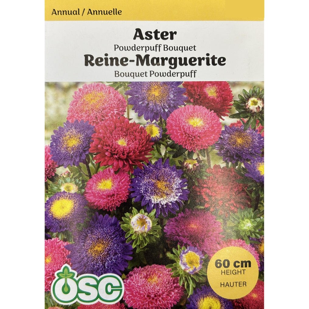 OSC Seeds Aster Powderpuff Bouquet Pkg.