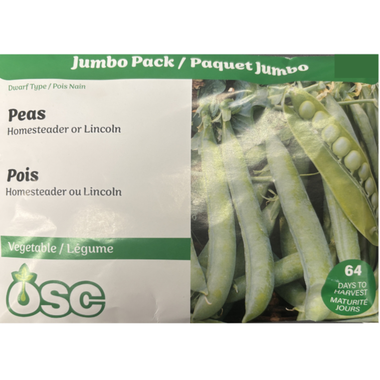 OSC Peas 'Homesteader/Lincoln'