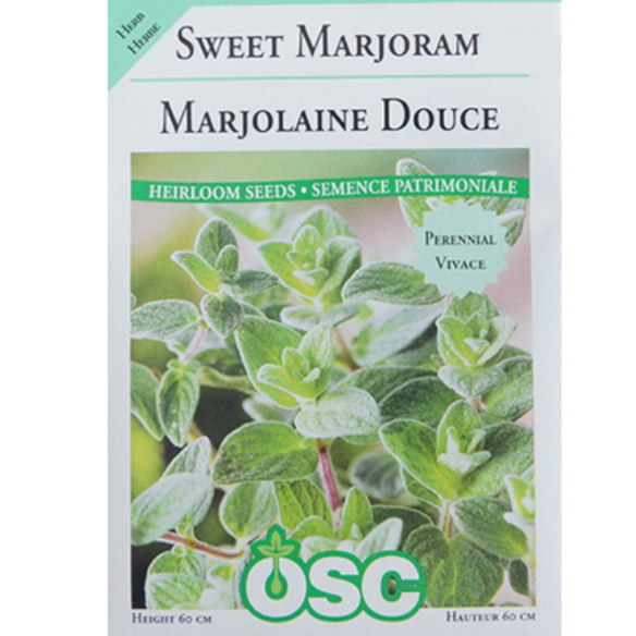 OSC Seeds Sweet Marjoram Pkg