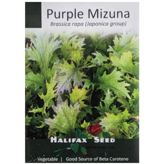Halifax Seed Mizuna Purple Pkg.