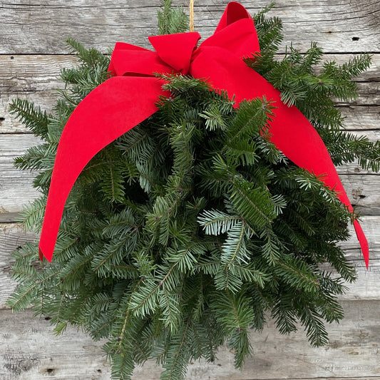 Fresh Kissing Ball "A" with Veltex Bow