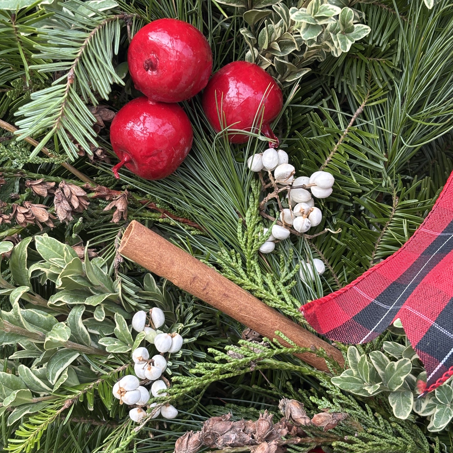 Fresh Wreath 'Apples & Cinnamon' 16"