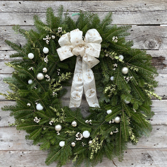 Fresh Wreath 'Champagne Elegance'