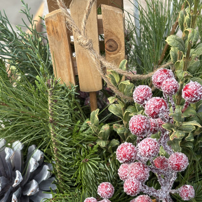 Fresh Christmas Planter 'Sled Season'