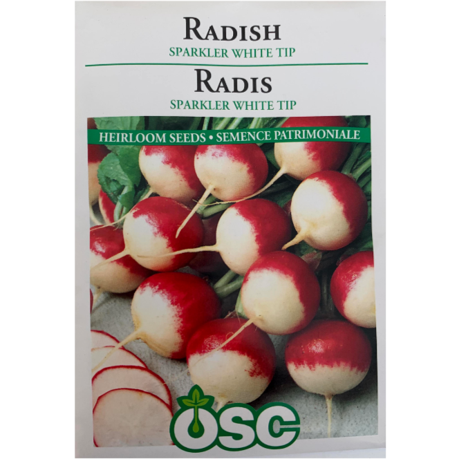 OSC Seeds Radish Sparkler White Tip Pkg