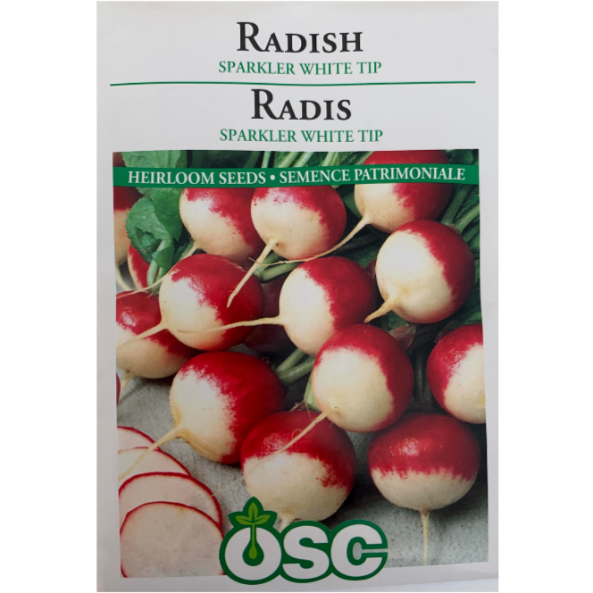 OSC Seeds Radish Sparkler White Tip Pkg.