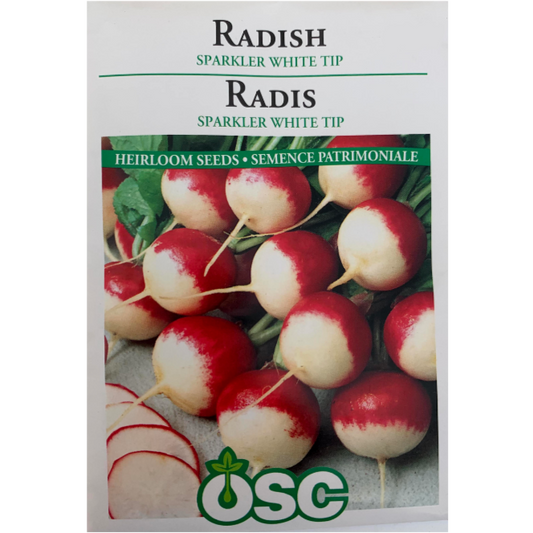 OSC Seeds Radish Sparkler White Tip Pkg.