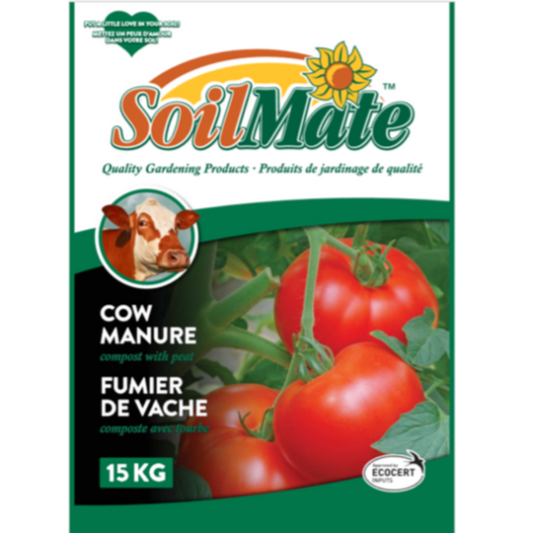 Soil Mate Compost 15kg Cow Blend Pkg.