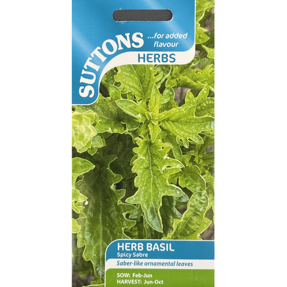 Suttons Seed Basil Spicy Sabre Pkg.