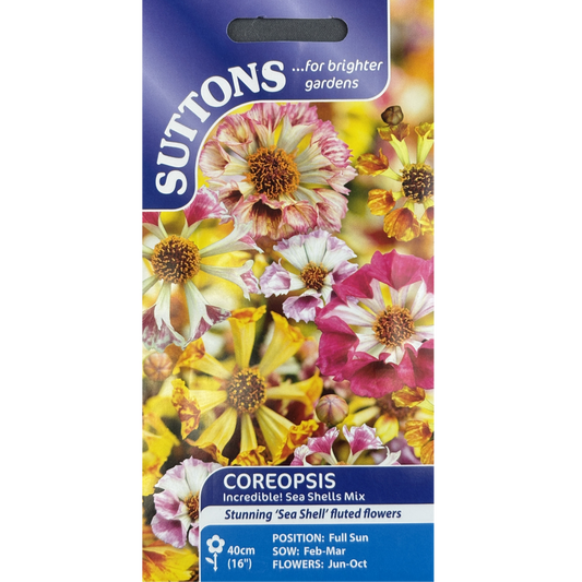 Suttons Seed Coreopsis Sea Shells Mix