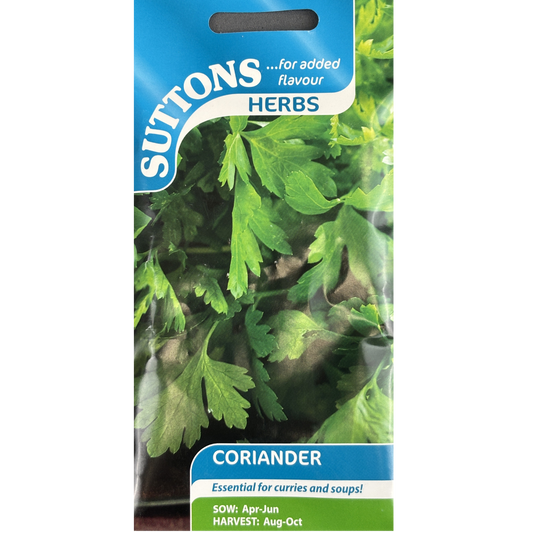 Suttons Seed Coriander Pkg.