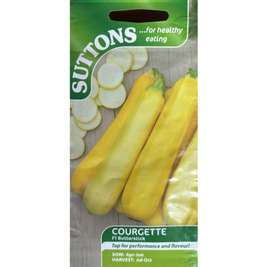 Suttons Courgette F1 Butterstick Pkg.