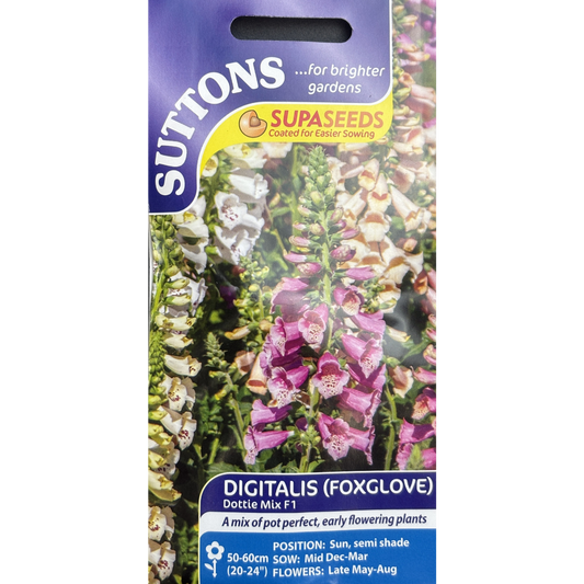 Suttons Seed Foxglove Dottie Mix F1