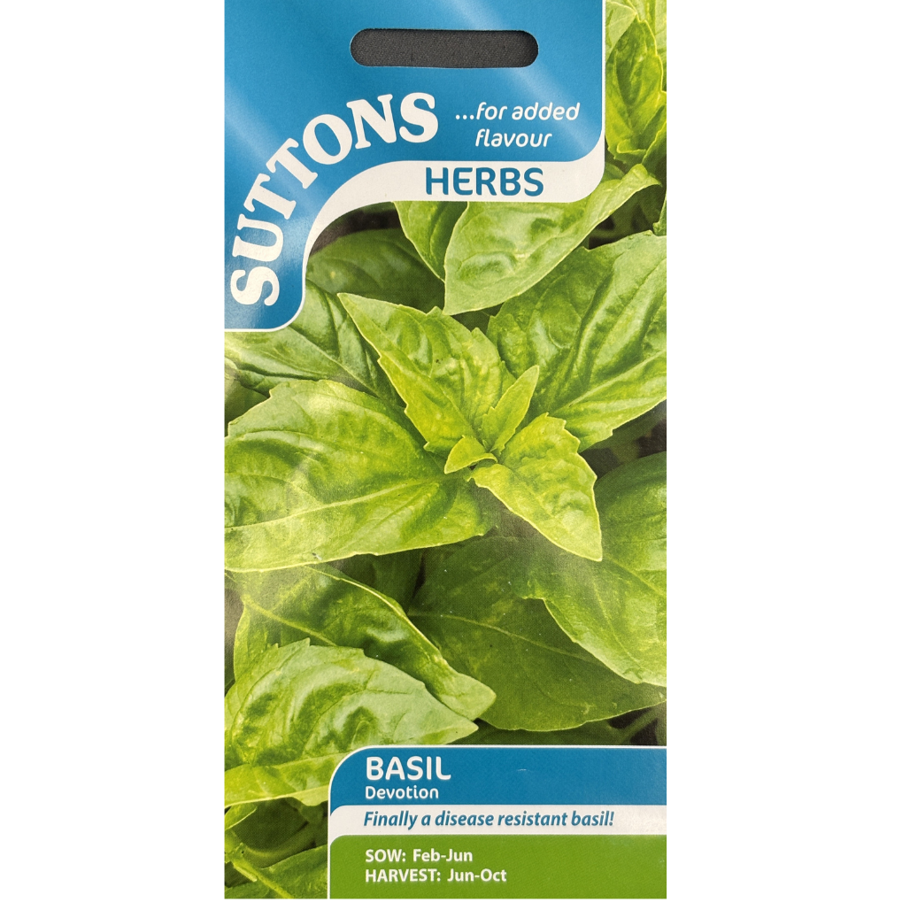 Suttons Seed Herb Basil Devotion Pkg.