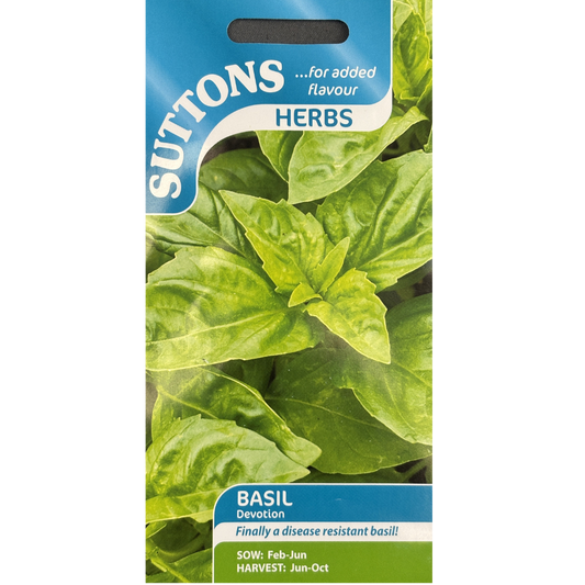 Suttons Seed Herb Basil Devotion Pkg.