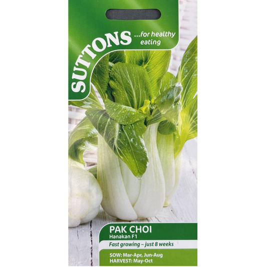 Suttons Seed Pak Choi Hanakan F1 Pkg.