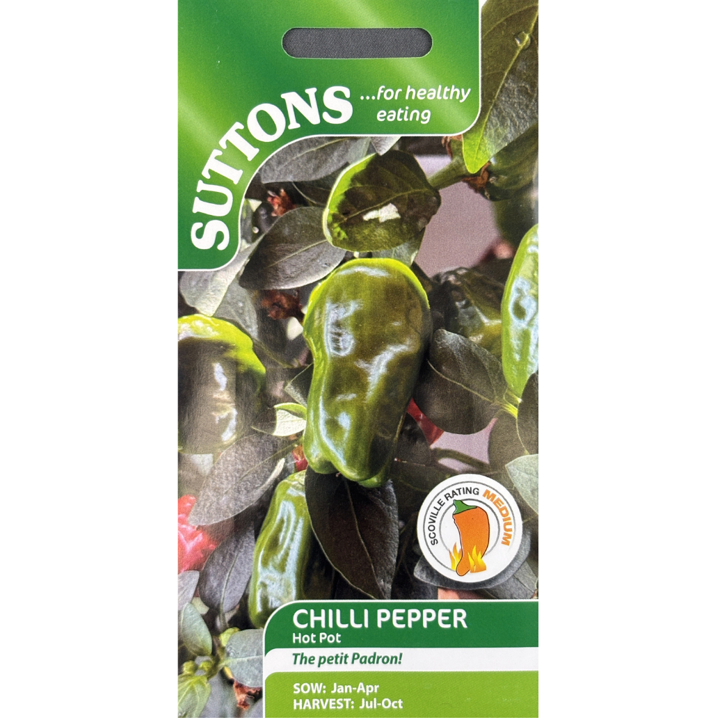 Suttons Seed Pepper Hot Pot Chilli Pkg.