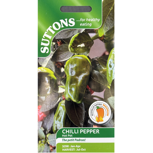 Suttons Seed Pepper Hot Pot Chilli Pkg.
