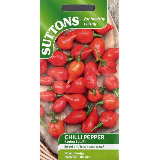 Suttons Seed Pepper Raging Bull F1 Pkg.
