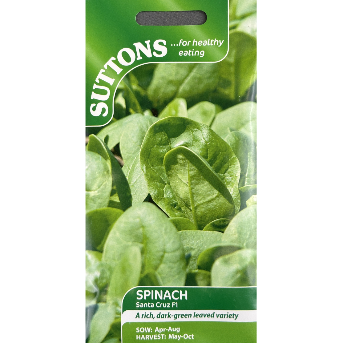 Suttons Seed Spinach F1 Santa Cruz Pkg.
