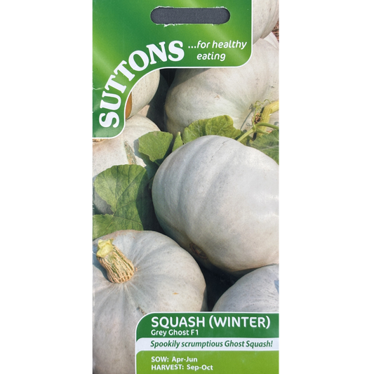 Suttons Seed Squash Grey Ghost F1 Pkg.