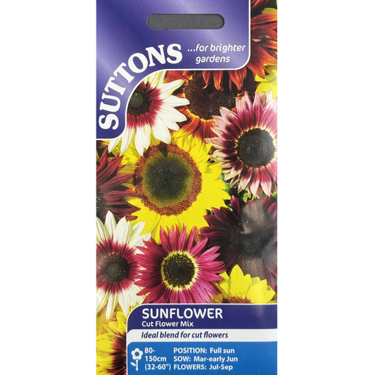 Suttons Seed Sunflower Cut Flower Mix Pkg.