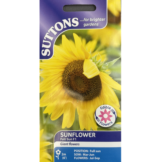 Suttons Seed Sunflower F1 Full Sun Pkg.