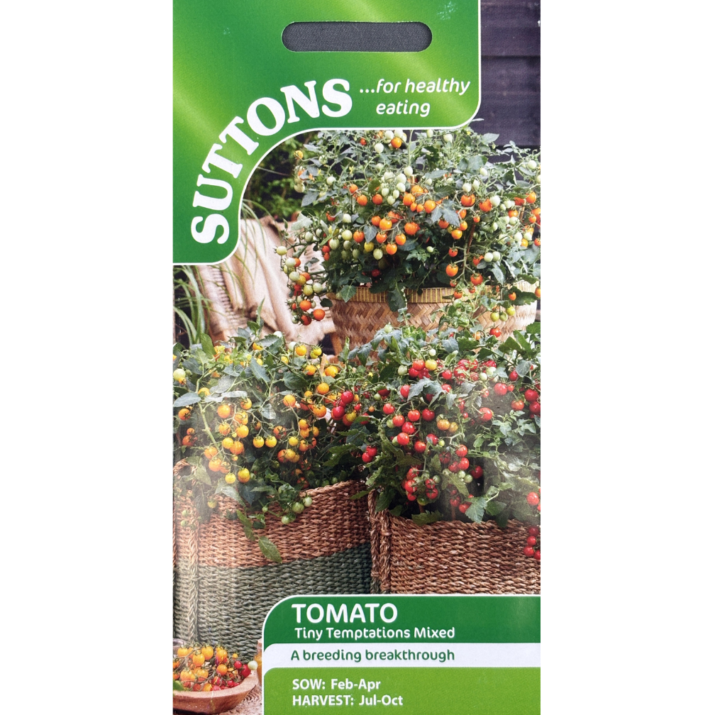 Suttons Seed Tomato Tiny Temptations Mixed Pkg.