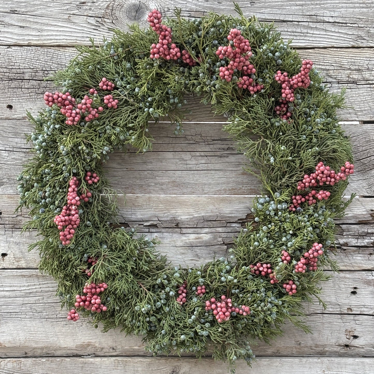Fresh Wreath with Juniper and Pepperberry