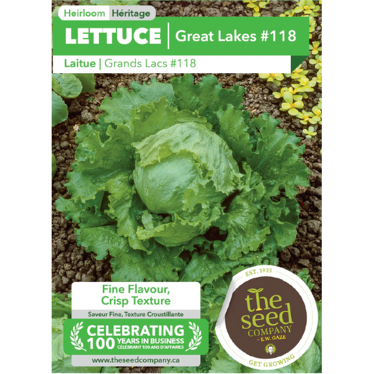 The Seed Company Lettuce Great Lakes #118 Pkg.