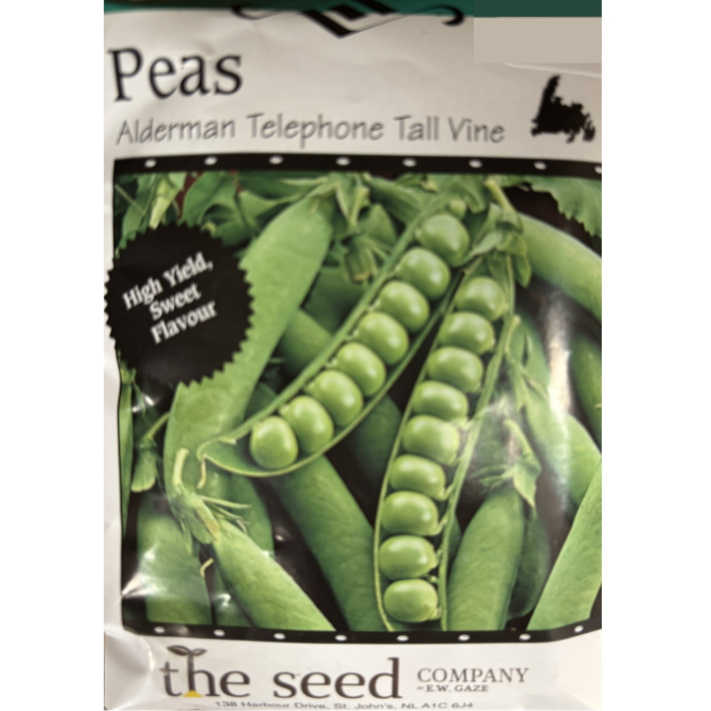 The Seed Company Peas Alderman Telephone Tall Vine Pkg.