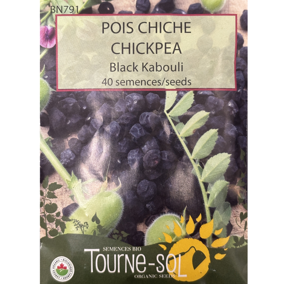 Tourne-Sol Chickpea Black Kabouli Pkg.