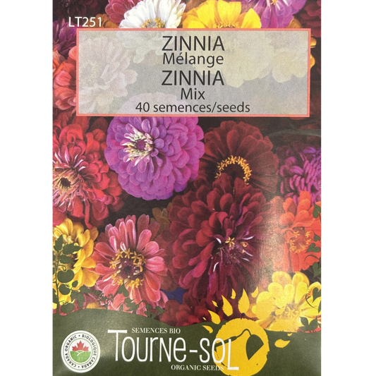 Tourne-Sol Zinnia Mix Pkg.
